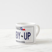 カウボーイ!  CWBYはテキサス州のナンバープレートを持ち上げます エスプレッソカップ (正面右)