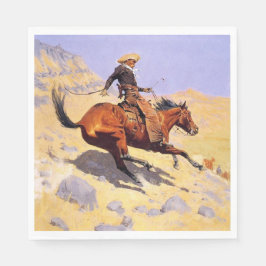 カウボーイ(Frederic Remington) スタンダードランチョンナプキン