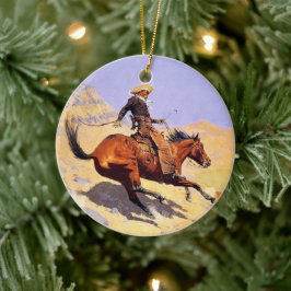 カウボーイ(Frederic Remington) セラミックオーナメント