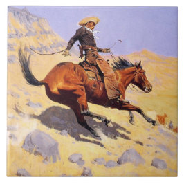 カウボーイ(Frederic Remington) タイル