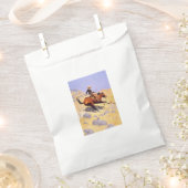 カウボーイ(Frederic Remington) フェイバーバッグ (クリップ留めされた状態)