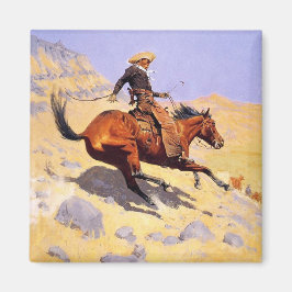 カウボーイ(Frederic Remington) マグネット