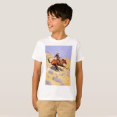 カウボーイ(Frederic Remington) Tシャツ (正面フル)