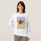 カウボーイ(Frederic Remington) Tシャツ (正面フル)