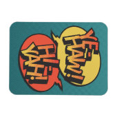 カウボーイ vs 忍者 ポップアート - レトロ マグネット (横)
