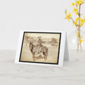 カウボーイSD 1887年 カード (黄色い花)