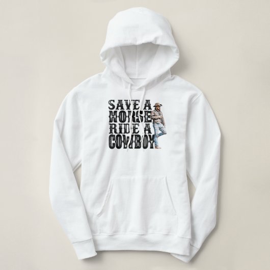 カウボーイTシャツコピーコピーに乗って馬を保存 パーカ (デザイン正面)