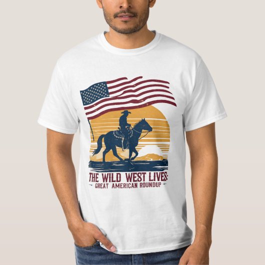 カウボーイTシャツ Tシャツ (正面)