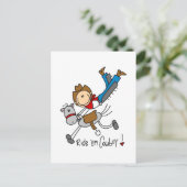 カウボースティックフィギュアTシャツ&ギフト ポストカード (スタンド正面)