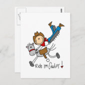 カウボースティックフィギュアTシャツ&ギフト ポストカード (正面/裏面)