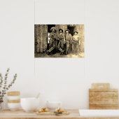 カウボーズカルガリーアルバータサーカ1883 ポスター (キッチン)