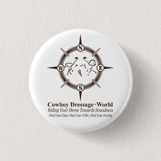カウボードレスセージ® 缶バッジ (正面)