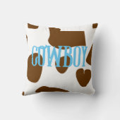 カウボーパーソナライズされたイ クッション (裏面)