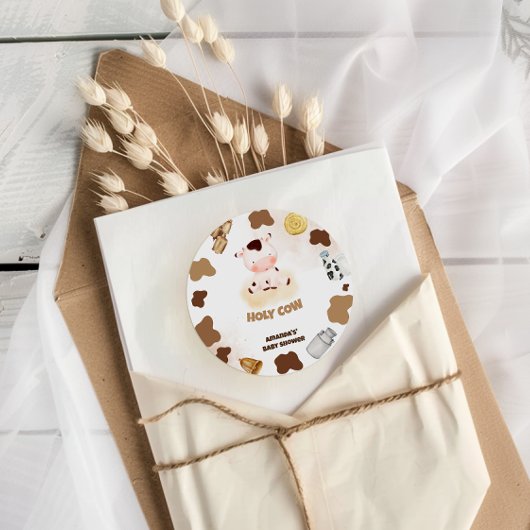 カウボーホベイビーシャワー ラウンドシール