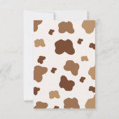 カウボーホー素朴赤ちゃんシャワー サンキューカード (裏面)