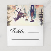 カウボーモダンイと花嫁ウェスタンスタイルズ結婚 プレイスカード (外部開封)