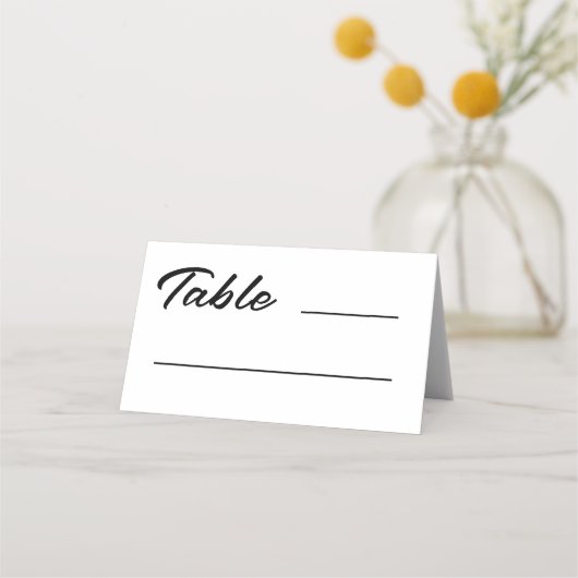 カウボーモダンイと花嫁ウェスタンスタイルズ結婚 プレイスカード (正面)