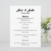 カウボーモダンイと花嫁ウェスタンスタイルズ結婚 メニュー (スタンド正面)