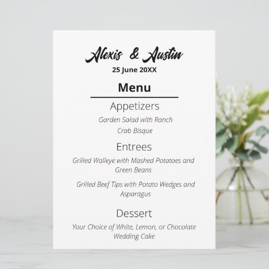 カウボーモダンイと花嫁ウェスタンスタイルズ結婚 メニュー (スタンド正面)