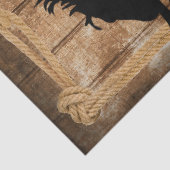 カウボー賛美イのシルエット・バッキング・ブロンコ・ホース 薄葉紙 (詳細)