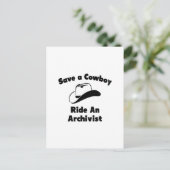 カウボ救イ…アーチビストに乗る ポストカード (スタンド正面)