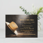 カウボ男らし素朴イハットロープウッドウェスタン 招待状 (スタンド正面)