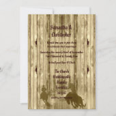 カウボ素朴イ結婚の写真招待 招待状 (正面)