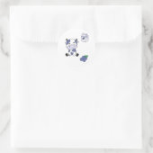 カウミルクかわいい日本のブルーベリー ラウンドシール (バッグ)