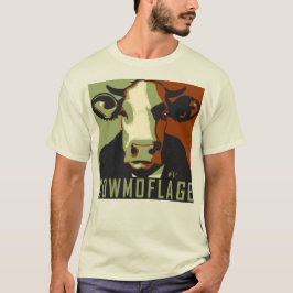 カウモフラージュポップ・アートのおもしろいインスパイアアートCow Tシャツ