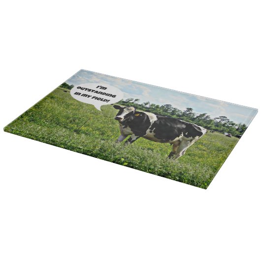 カウユーモア：「私は自分の分野で傑出している」 カッティングボード (角)