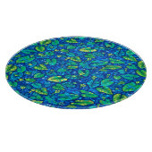 カウライリー、ヘタドック夏の池花柄 カッティングボード (角)