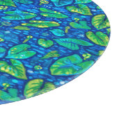 カウライリー、ヘタドック夏の池花柄 カッティングボード (角)