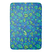 カウライリー、ヘタドック夏の池花柄 バスマット (正面縦)