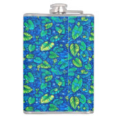 カウライリー、ヘタドック夏の池花柄 フラスク (裏面)