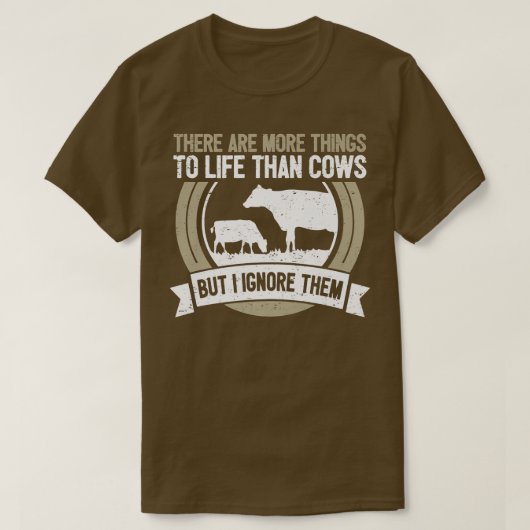 カウラバーキャトル農家ことわざ牛 Tシャツ (デザイン正面)