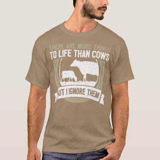 カウラバーキャトル農家ことわざ牛 Tシャツ
