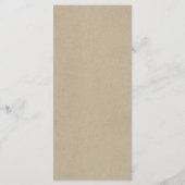 カウラブブラウンクリームカントリーウェディングメニュー メニュー (裏面)