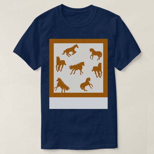 カウルワイルドウマ模様 Tシャツ (デザイン正面)