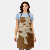 カウレザーエレガントトレンディーコレクション エプロン (着用した状態)