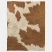 カウレザーエレガントトレンディーコレクション フリースブランケット (正面)