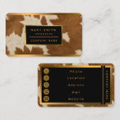 カウレザーエレガントトレンディーコレクション 名刺 (正面/裏面)