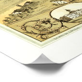 カウンシルブラフス， IAパノラママップ – 1868 ポスター (角)