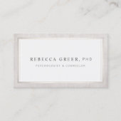カウンセエレガントルとセラピストライトグレー 名刺 (正面)