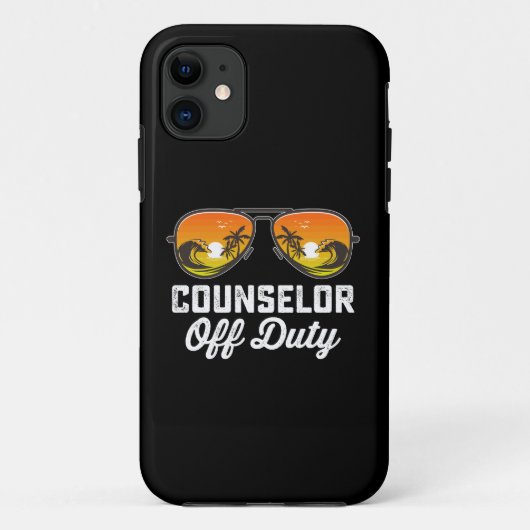 カウンセラーのオフデューティサングラス 最終登校日 Case-Mate iPhoneケース (裏面)