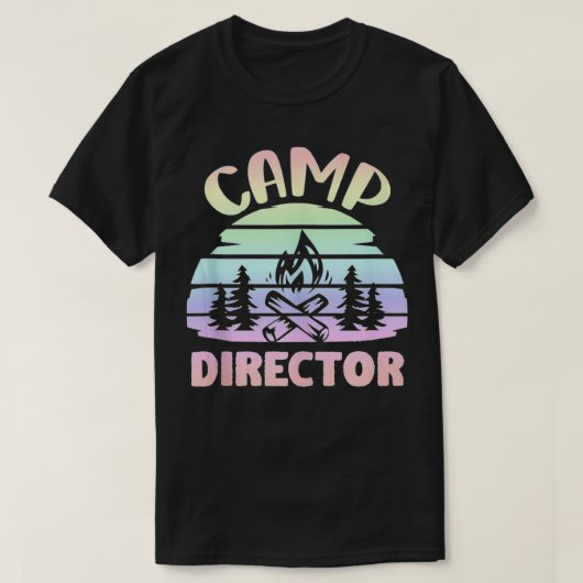 カウンセラーのキャンパーサマーキャンプのディレクター Tシャツ (デザイン正面)