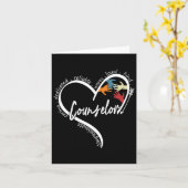 カウンセラーのグラフィックTeesトップ新学期ギフト カード (黄色い花)