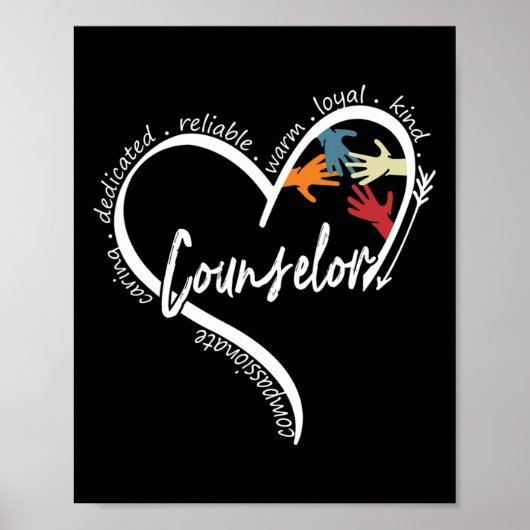 カウンセラーのグラフィックTeesトップ新学期ギフト ポスター (正面)