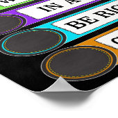 カウンセラーのドアの標識はどこか ポスター (角)