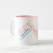 カウンセラーのマグ ツートーンマグカップ (正面左)