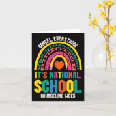 カウンセラーの服装その国立学校カウンセリング私たち カード (黄色い花)